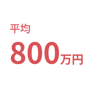 平均800万円